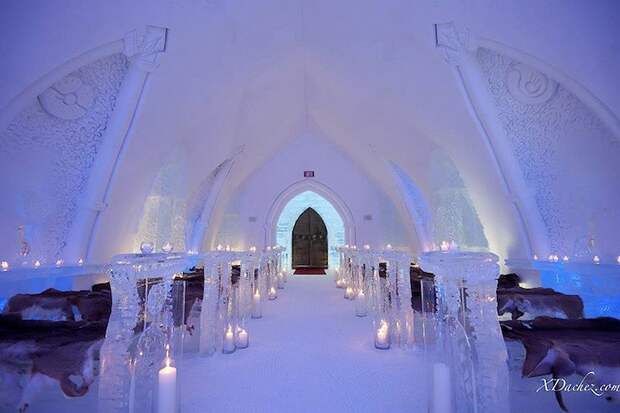 Icehotel07 Волшебный ледяной отель в Канаде по мотивам произведения Жюля Верна