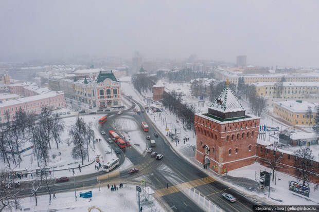 нижний новгород, зима, кремль