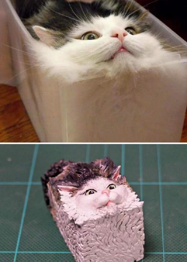 Забавное увлечение: японский художник создает скульптуры, вдохновившись интернет-мемами