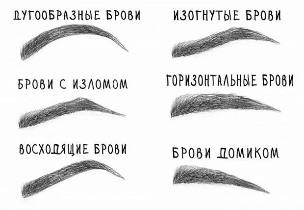 Формы бровей