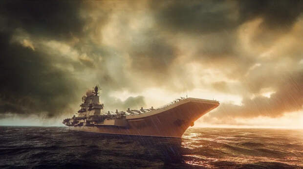 Сначала авианосец США затопило фекалиями, теперь он горит