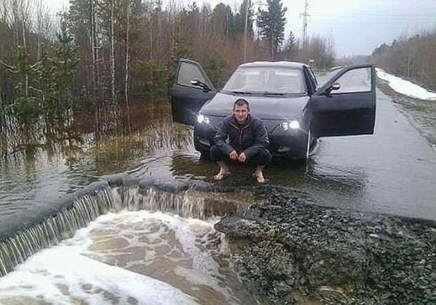 Страшный сон россиянина - весна весна, дороги, россия