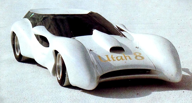 Colani Utah 8 (1978) Спортпрототип с моnоциклетным двигателем BMW. Высота - всего 90см. Масса 550кг Colani, авто, дизайн