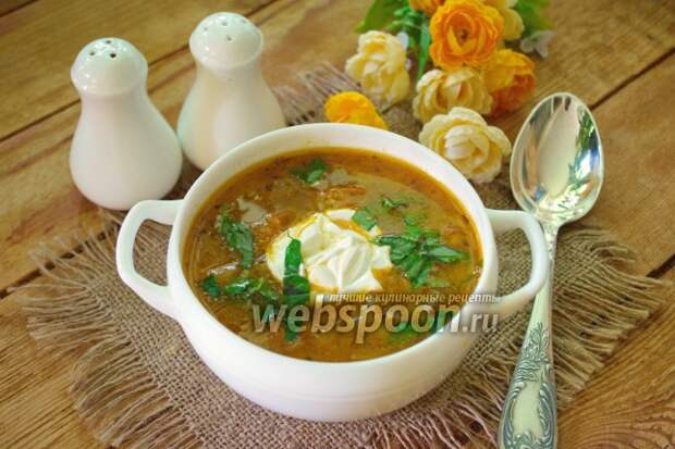 Фото Чехословацкий суп с жареной капустой
