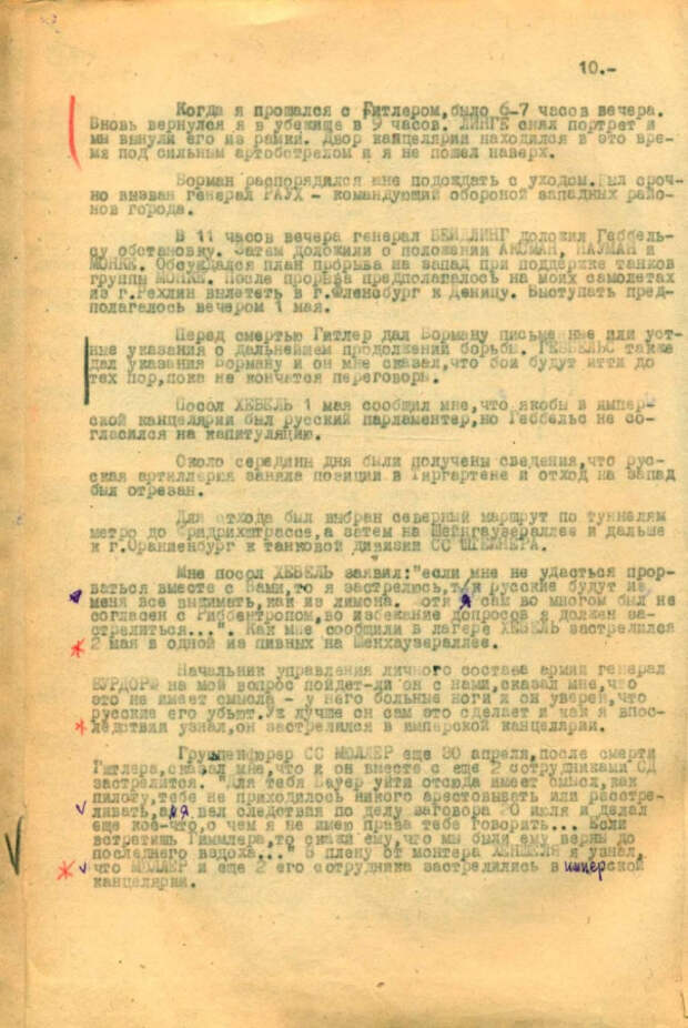 ФСБ обнародовала новые архивные документы о самоубийстве Гитлера