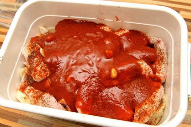Маринад для мяса с томатной пастой