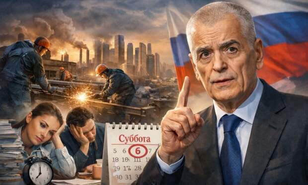 «Пора работать больше ради экономики»: Онищенко предложил ввести в РФ шестидневную рабочую неделю