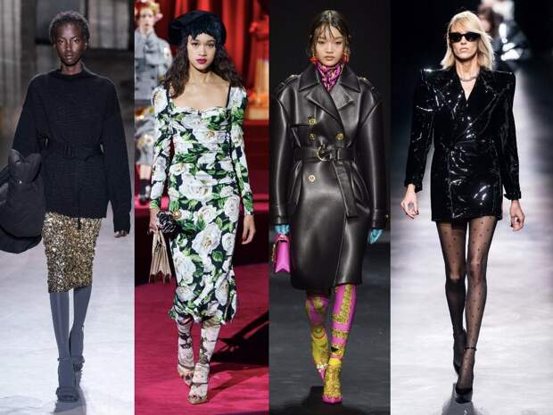 Dries Van Noten, Dolce & Gabbana, Versace, Saint Laurent, ОСЕНЬ-ЗИМА, 2019/2020