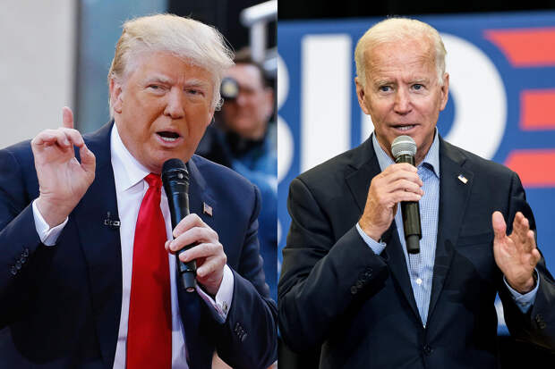 Donald Trump, Joe Biden | Photo Credits: John Lamparski/WireImage via Getty Images, Sean Rayford/Getty Images