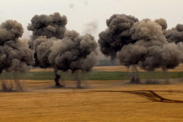 Появились кадры работы ЗРК Patriot, сбивающего иранские ракеты