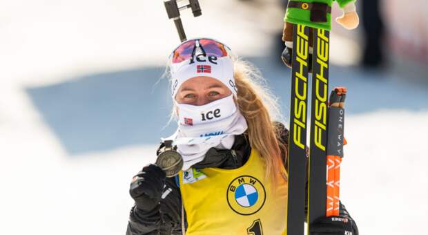 Экхофф выиграла вторую гонку на этапе Кубка мира по биатлону в Чехии