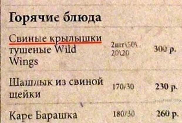 Забавные надписи и объявления