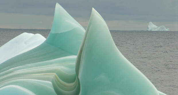 green icebergs