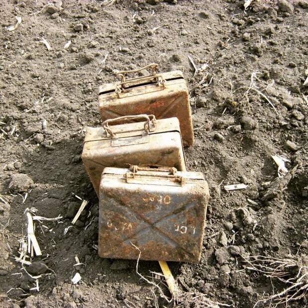 Ящики к выстрелам немецкого 50мм миномета Gr.W.36 вов, военная археология, находки, раскопки