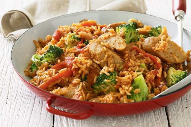 Плов с колбасой. \ Фото: img.taste.com.au. Плов с колбасой. \ Фото: img.taste.com.au.