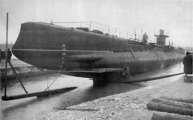 Николаев._Подлодка_'Орлан'_перед_спуском_на_воду__1917г