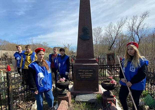 Самарские юнармейцы почтили память Героя Советского Союза