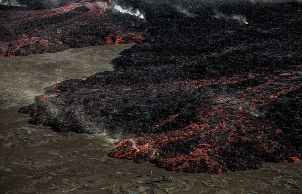 Извержение подледного вулкана Баурдарбунга, Исландия. интересное, природа, фото