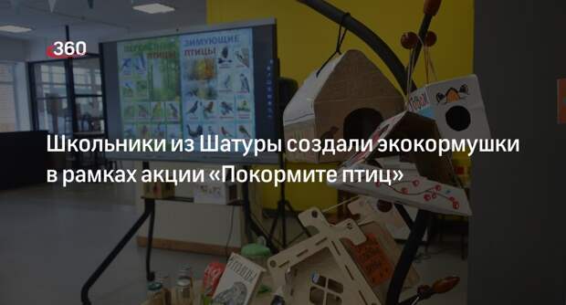 Школьники из Шатуры создали экокормушки в рамках акции «Покормите птиц»