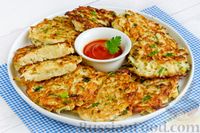 Фото к рецепту: Капустные оладьи с манкой