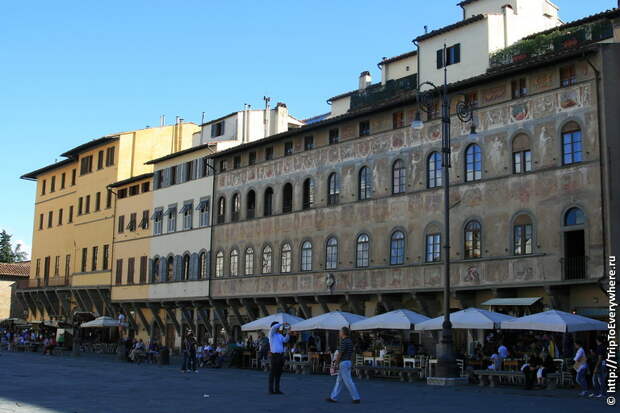 Флоренция площади Санта Кроче