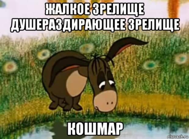 Жалкое зрелище! Душераздирающее зрелище!