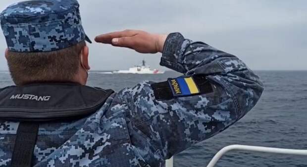 ВМФ России мешал Украине проводить учения с зашедшим в Черное море американским пограничным кораблем...