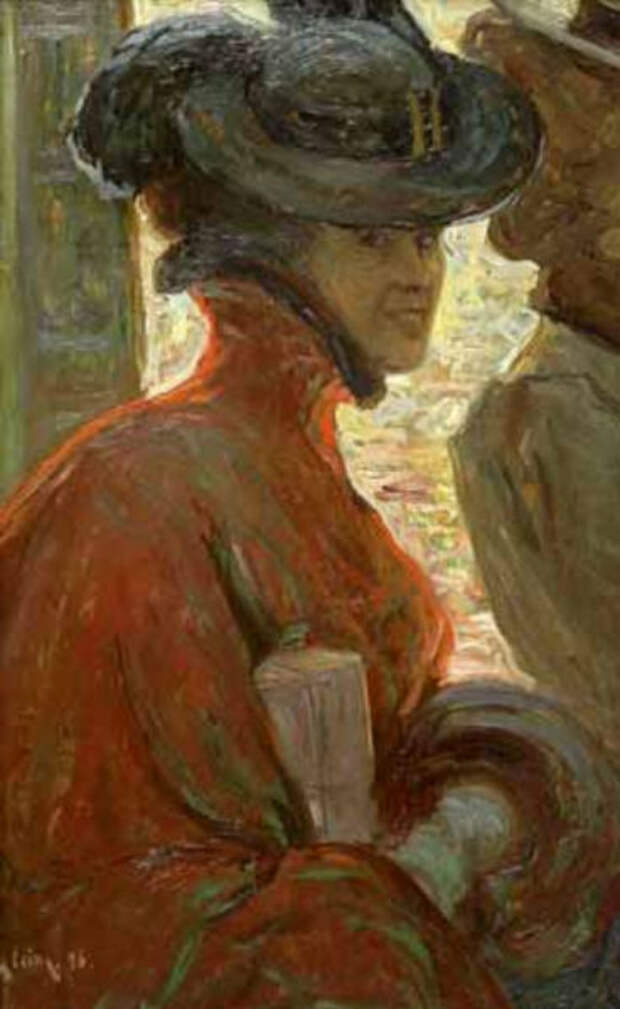 Филип Клейн.  Портрет Жанны Авриль. 1898 г.