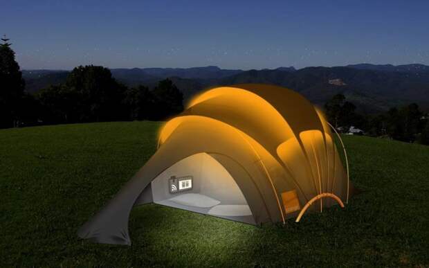1. Солнечная палатка идеи, комфорт, отдых, палатка, природа, путешествие
