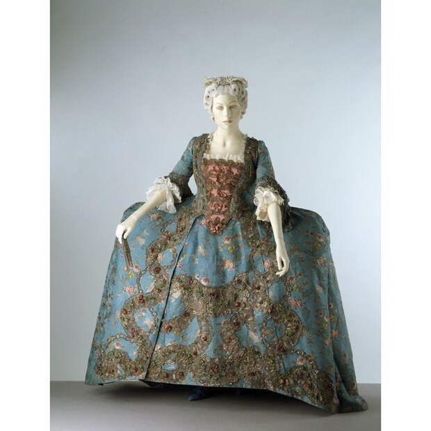 Французское придворное платье 1775 гг.