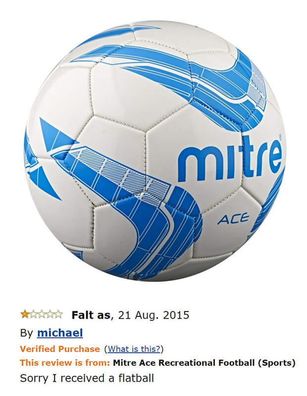 Mitre Ace Recreational Football (ball Is Shipped Deflated)