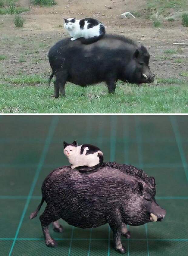 Забавное увлечение: японский художник создает скульптуры, вдохновившись интернет-мемами