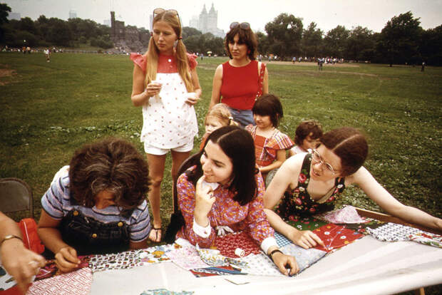 Летний вечер в Центральном парке Нью-Йорка 1970-х