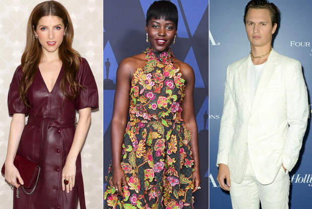 Anna Kendrick, Lupita Nyong'o, and Ansel Elgort | Photo Credits: Getty