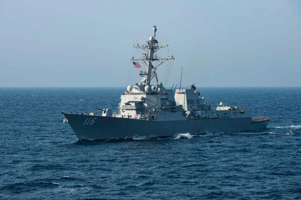 US Navy Destroyer Defends Itself Against Drone in Red Sea