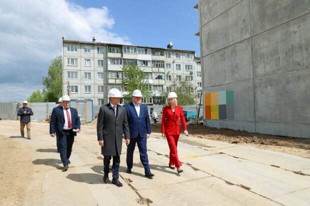 В тульском поселке Ленинский строят два новых дома для расселения аварийного жилья