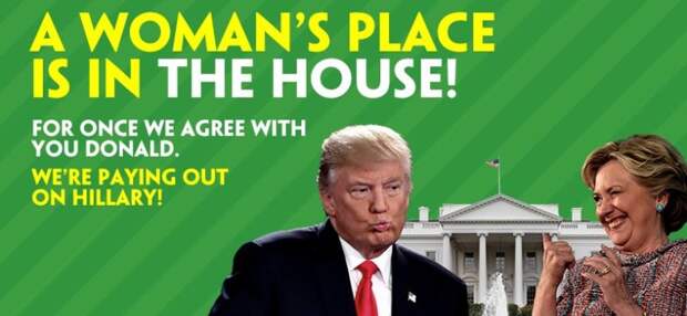 Paddy Power выплатила выигрыши на победу Хиллари Клинтон на выборах