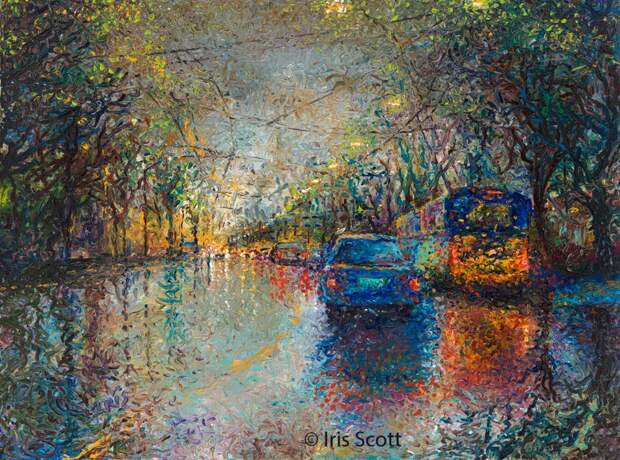 Пальцы вместо кисти художницы Айрис Скотт (Iris Scott) Пальцы вместо кисти художницы Айрис Скотт (Iris Scott)