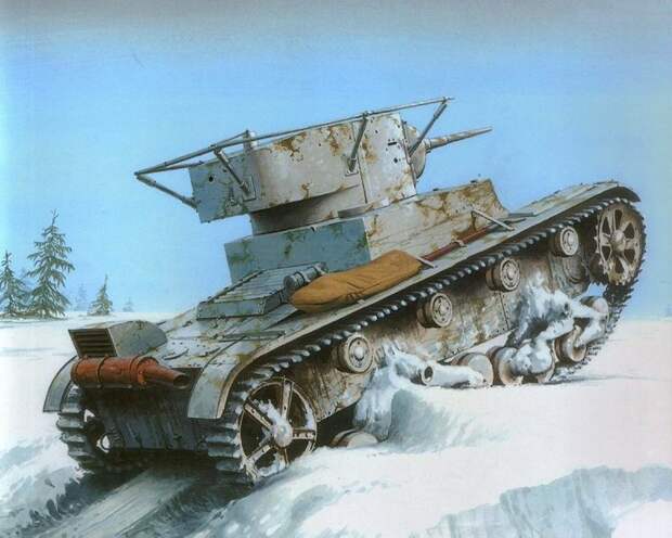 Советская версия. Виккерс, Танк Т-26, танк FT-17