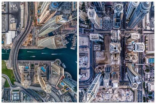 Современный и перспективный район Dubai Marina, вокруг рукотворного залива на западе Дубая Дубай фото, аэросъемка, дрон, дубай, дубай достопримечательности, квадрокоптер, с высоты птичьего полета, снимки с дрона