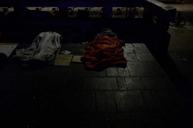 Бездомные на улицах Лондона