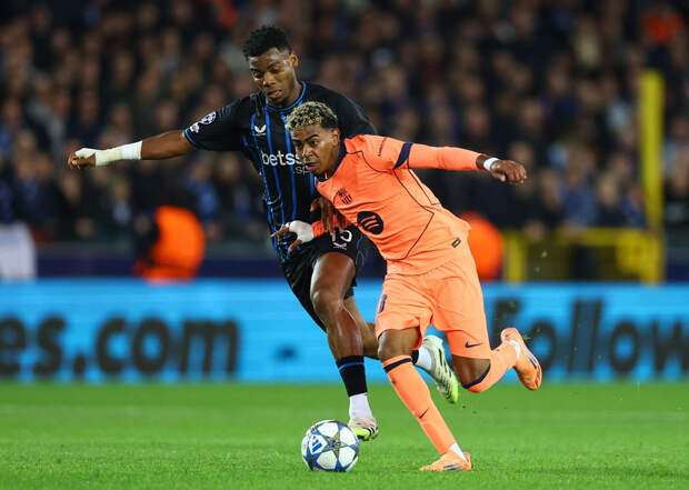 «Брюгге» забил «Барселоне» два гола за 17 минут в Лиге чемпионов