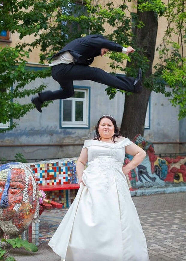 Беспощадный фотошоп российских свадебных фотографов
