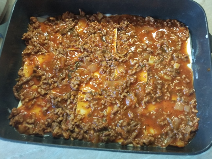 Лазанья для ленивых, но встающих с дивана) еда, лазанья, Легко, вкусно, длиннопост, кулинария, рецепт, фоторецепт