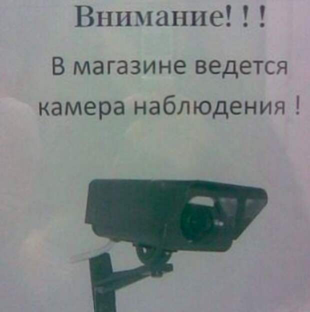 Видеонаблюдение еще никогда не было настолько бестолковым Видеонаблюдение еще никогда не было настолько бестолковым