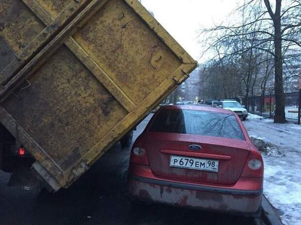 Везучий хозяин Форда ford, везение, контейнер