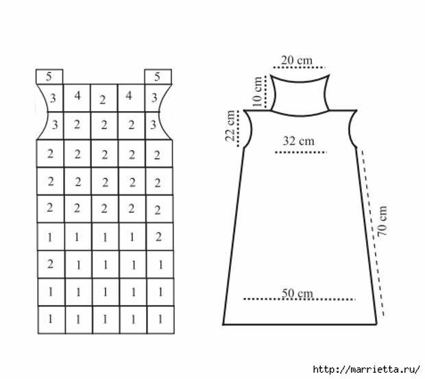 Платье крючком из черных квадратов с белой обвязкой (3) (477x426, 54Kb)