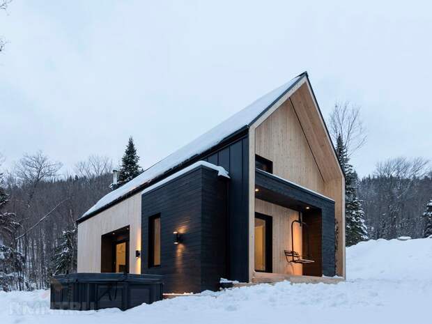 Зимние заснеженные коттеджи: красивая фотоподборка