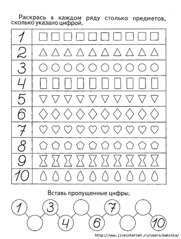 Презентация для дошколят по математике веселый счет от 1 до 10