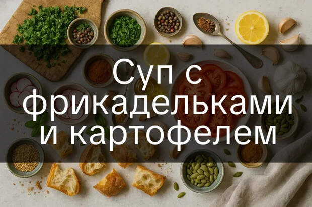 Суп с фрикадельками и картофелем